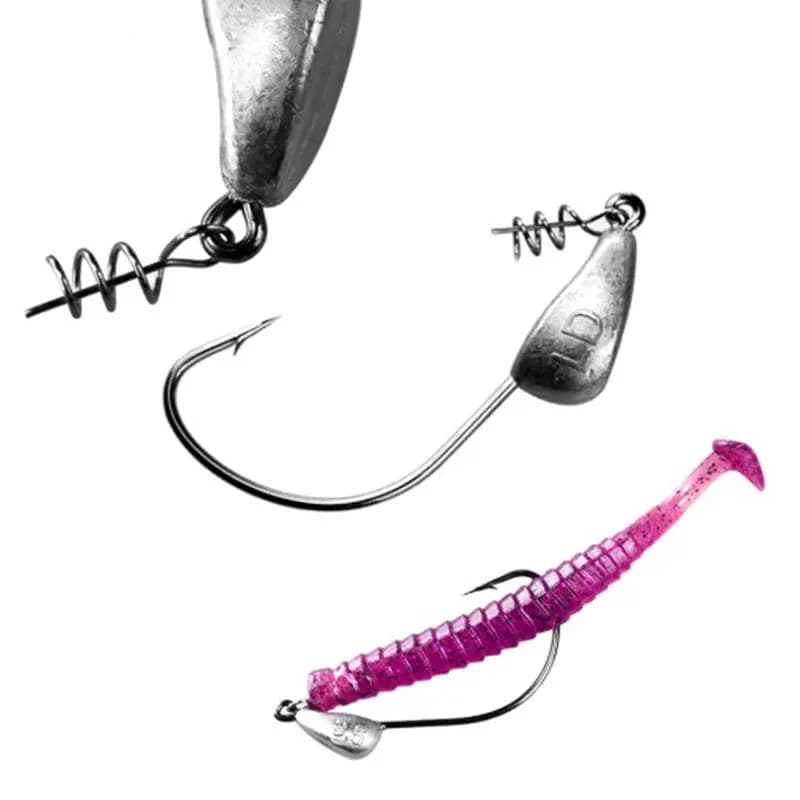 Têtes plombées Mrlurion 3.5g à 21g avec hameçon et spinner pour leurres souples pêche carnassier