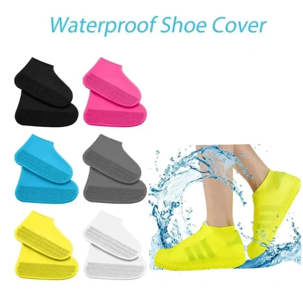 Protège-chaussures imperméables réutilisables adulte enfant - Couvre-chaussures anti-dérapant pluie