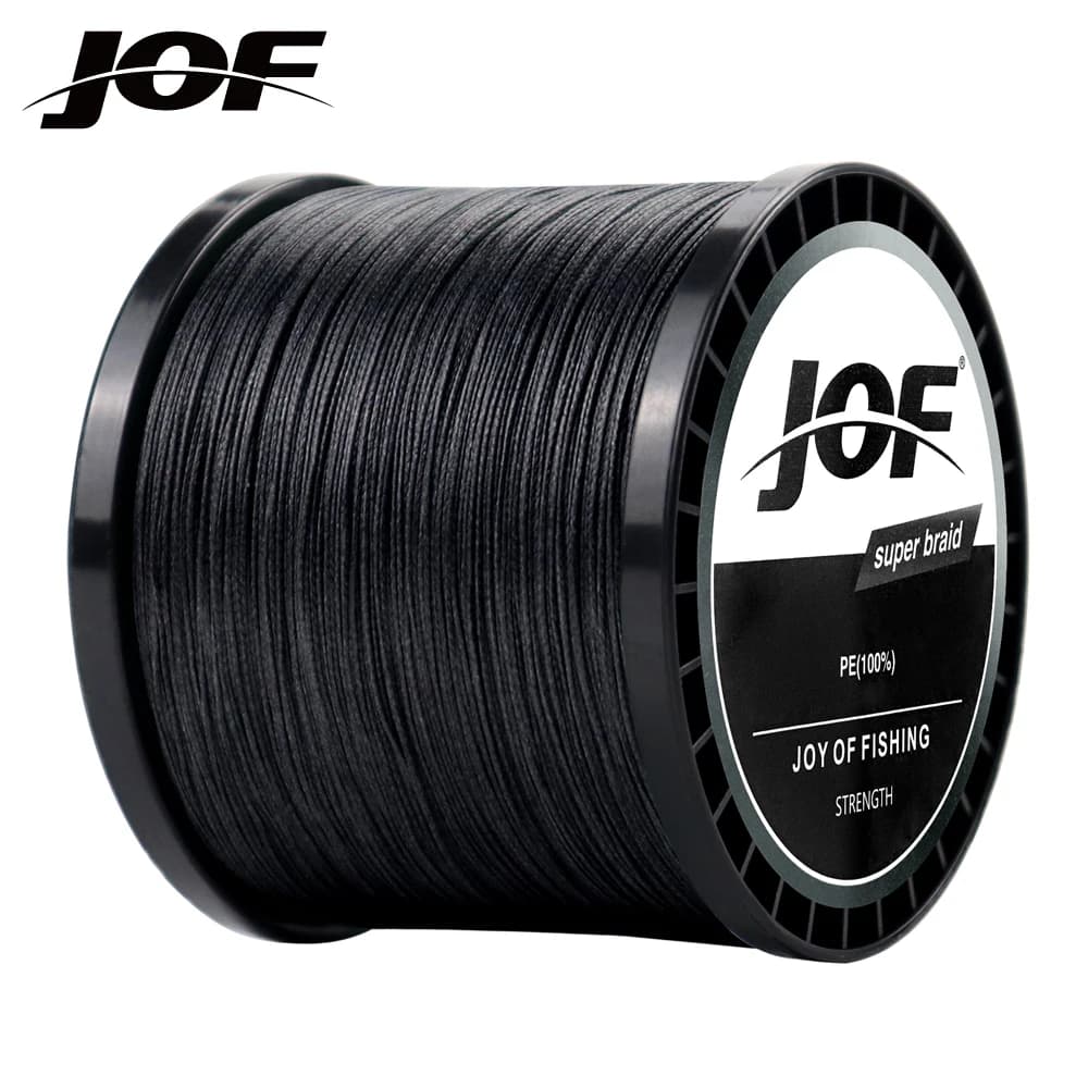 Fil de pêche PE JOF 4 brins 300m 500m 1000M 20-100LB tressé multifilament carpe lisse