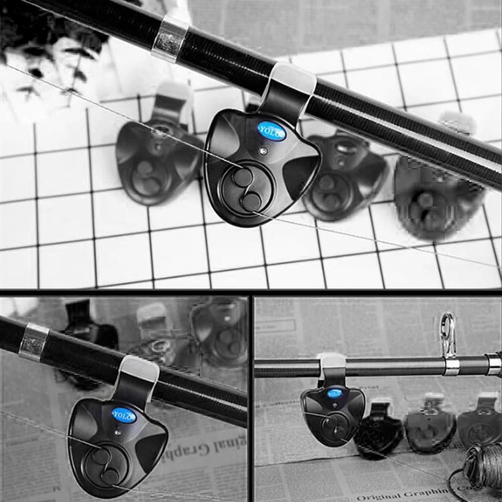 Pack alarmes de touche électroniques 2 ou 4 pièces - Détecteurs sonores LED pour équipement pêche