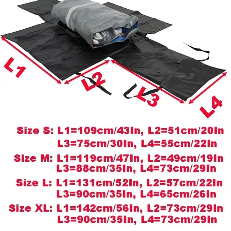 Sac de transport pliable pour bateau gonflable PVC et kayak - Sac de rangement voiture pour équipement pêche