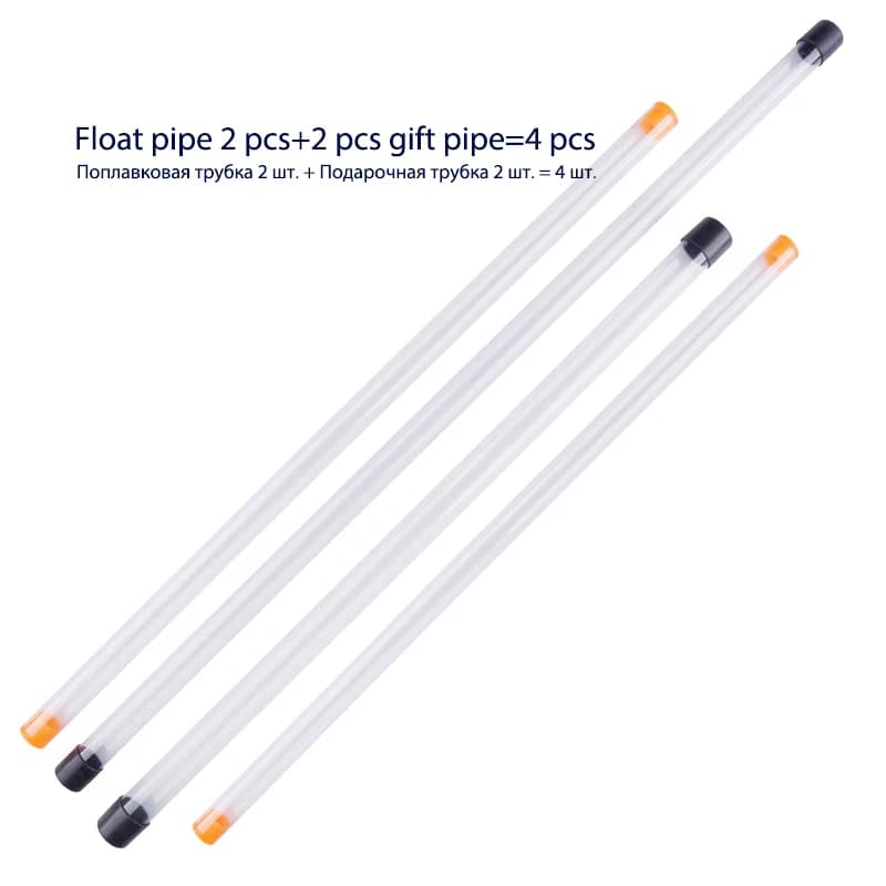 Tube de rangement PVC pour flotteurs de pêche avec 2 tubes cadeaux, étui de protection portable