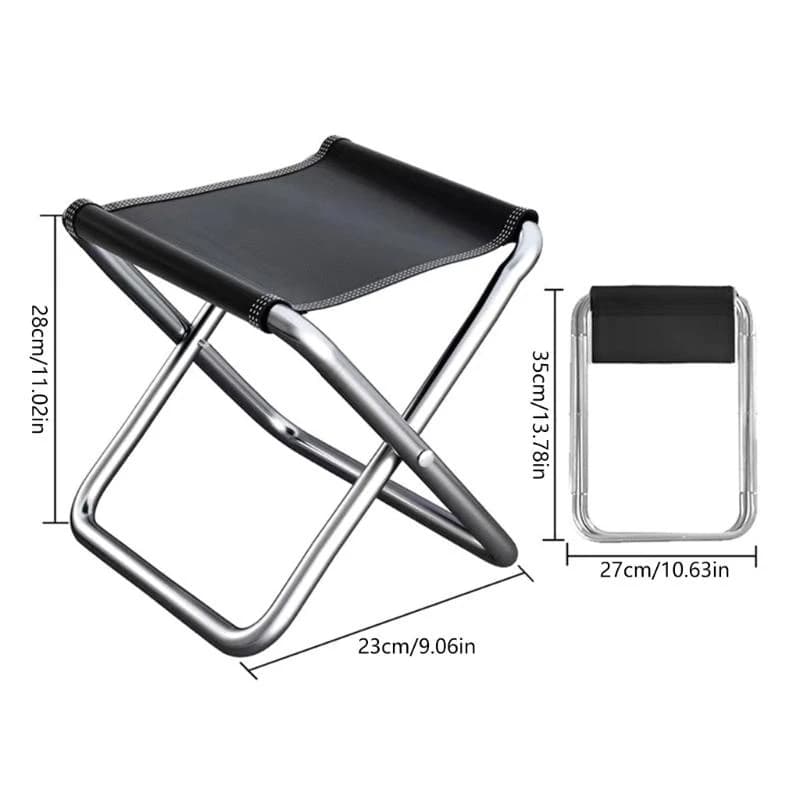 Tabouret de pêche pliable aluminium léger pour pêcheur nomade et sorties extérieures