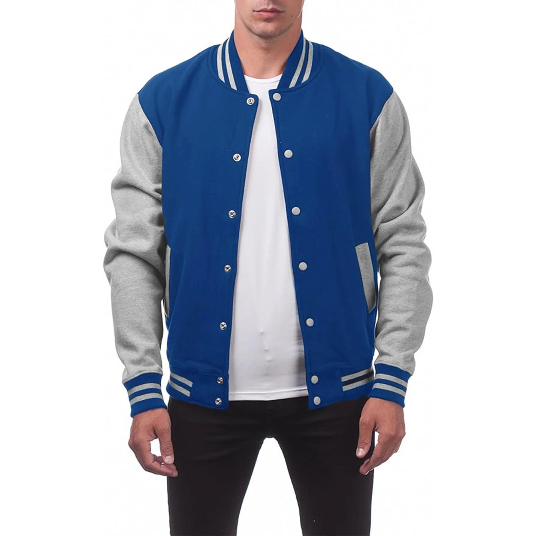 Bomber baseball loose homme 2023 américain tendance taille plus pêche confortable