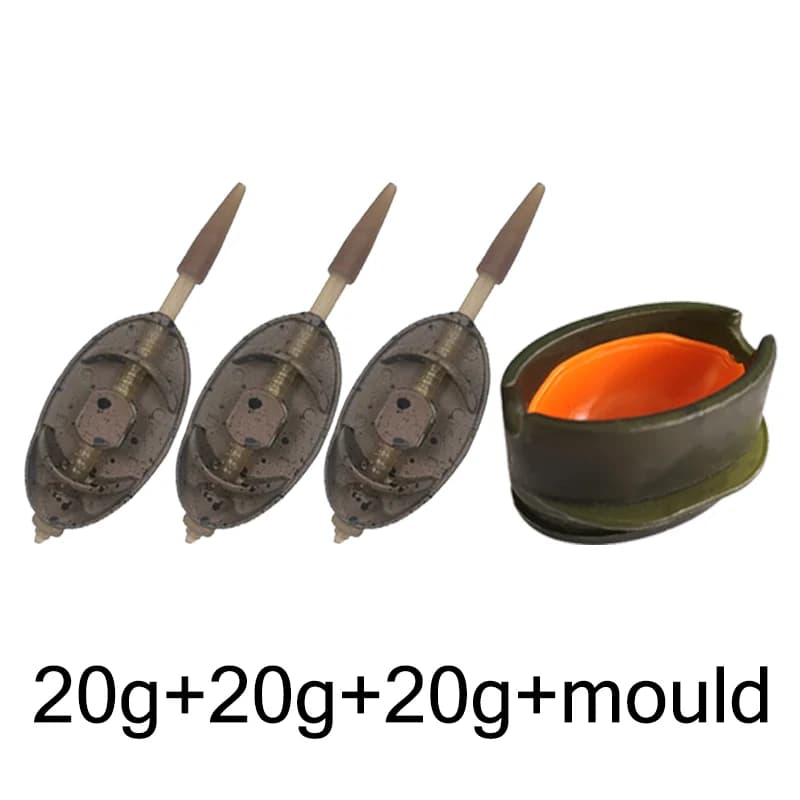 Set feeders zinc anti-rouille 20g à 50g pour pêche eau douce/salée - France