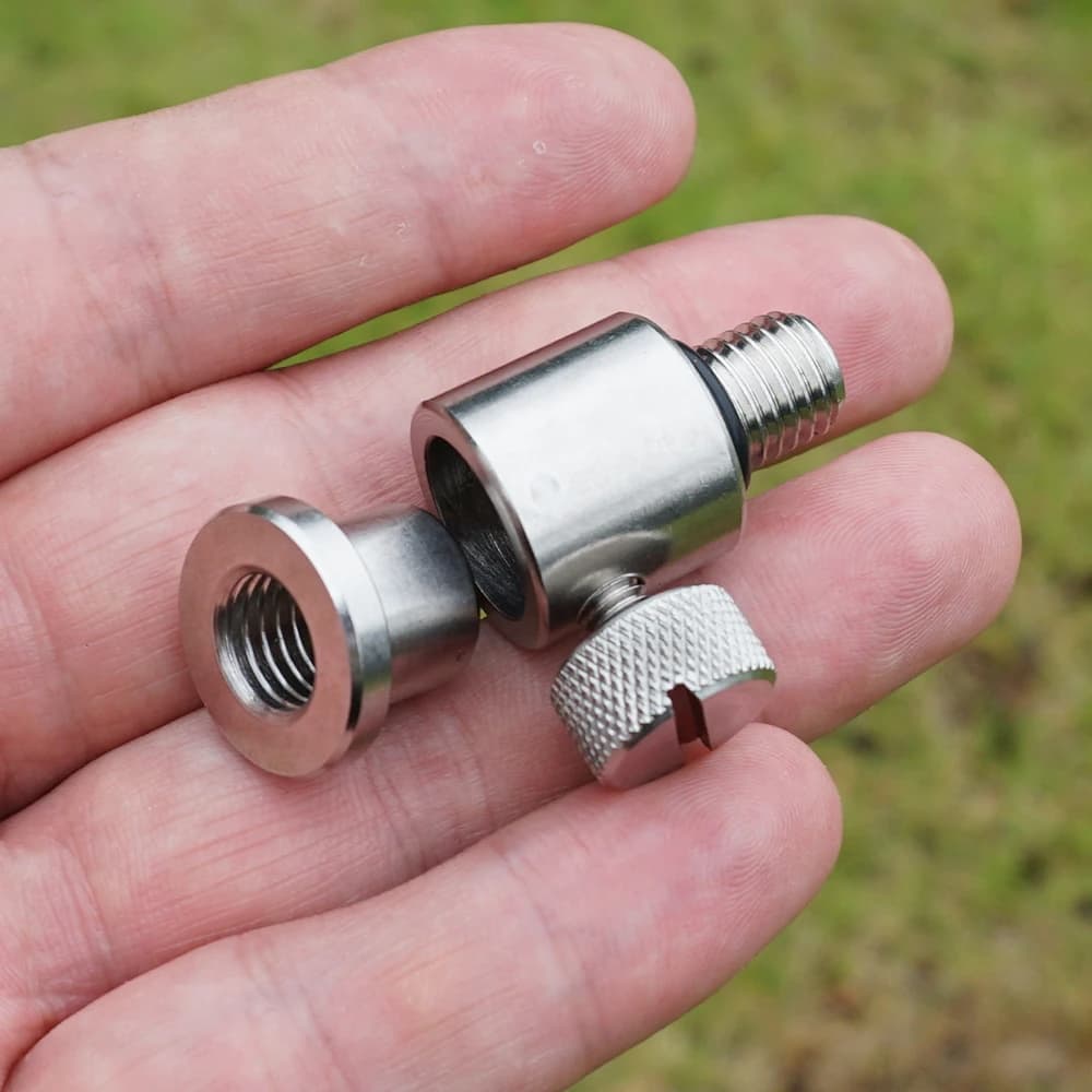 Connecteur rapide Hirisi AQ204 pour supports pêche - Accessoire alarmes et buzzer bars