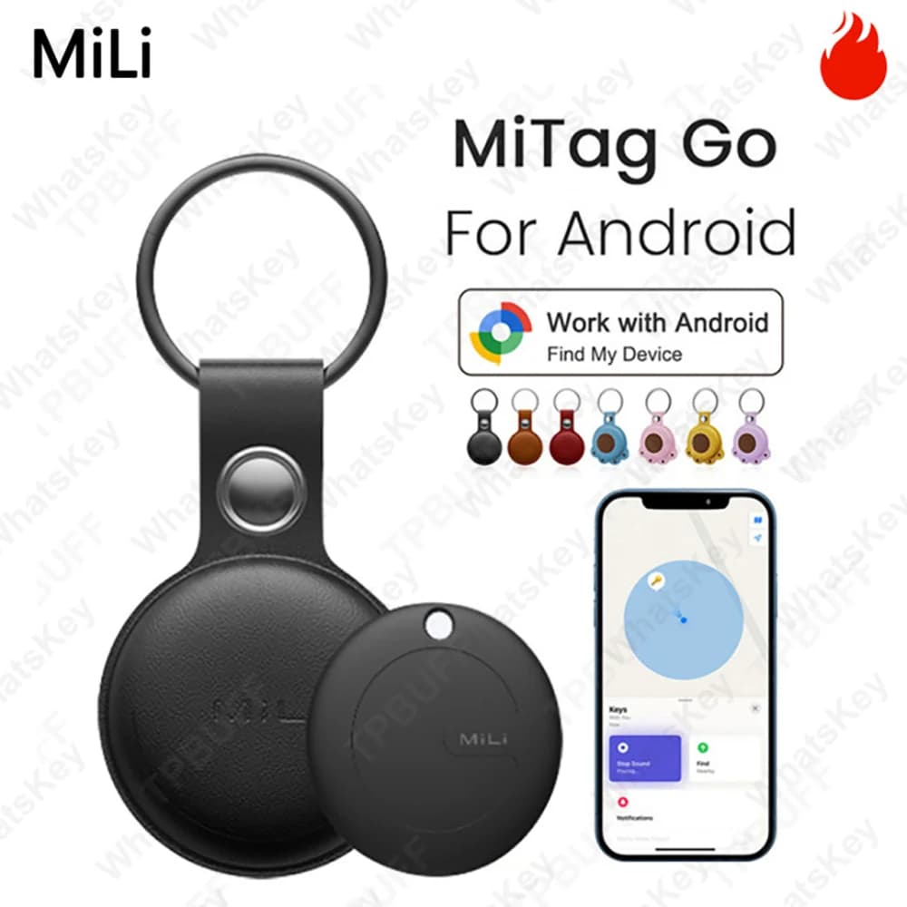Tracker GPS MiLi compatible Google Find My pour Android - Traqueur d'activités étanche pêche