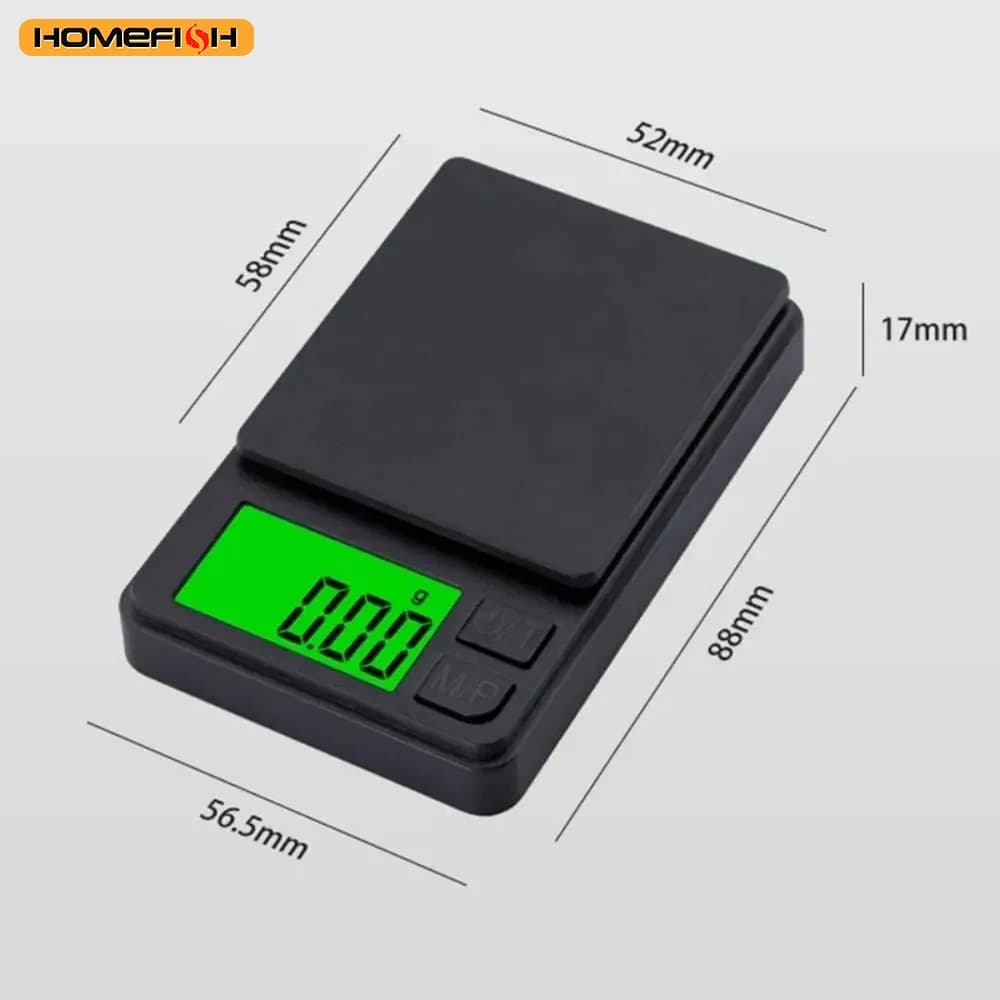 Balance digitale précision 0.01g 500g - Pèse-personne mini bijouterie portable pêche