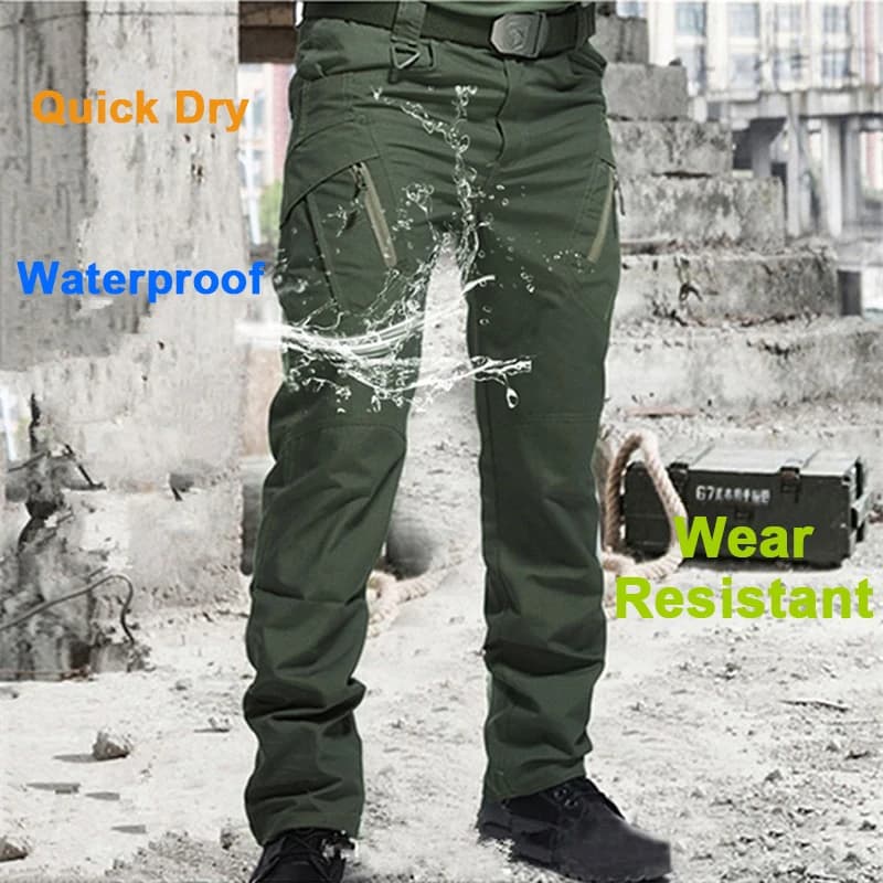 Pantalon cargo homme City Pants imperméable multi-poches résistant pour pêche et entraînement