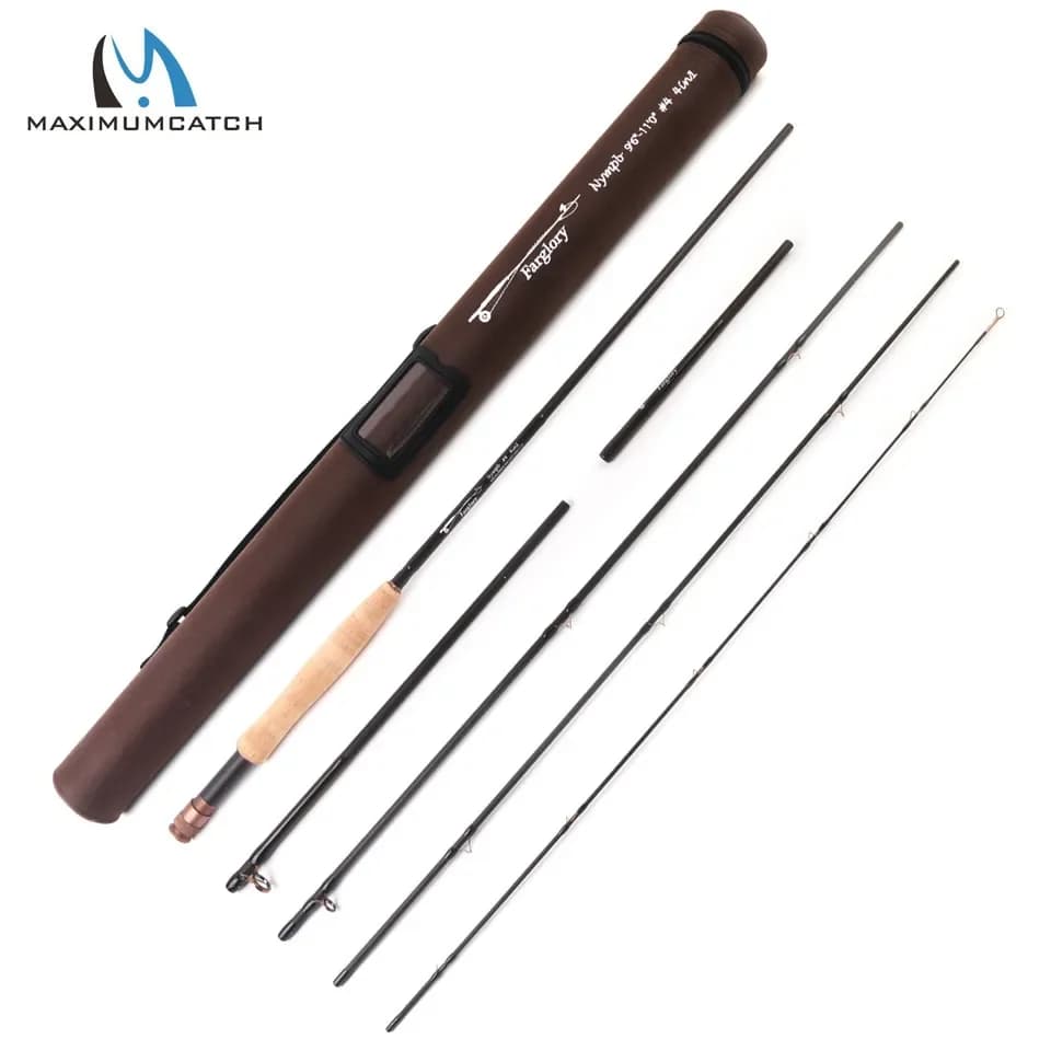 Canne à mouche nymphage technique MAXIMUMCATCH Farglory 9-11ft 3-5WT action medium-fast avec rallonge