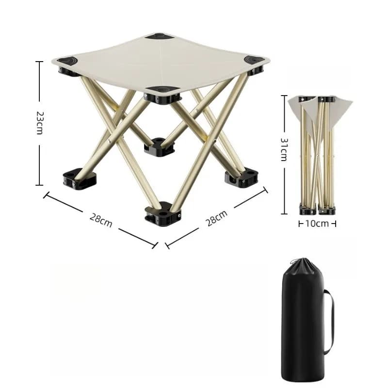 Tabouret pliant créatif Maza portable léger pêche camping pique-nique design compact innovant