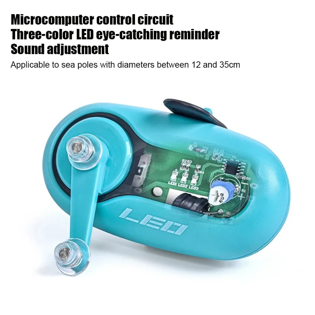 Alarme de touche carpe son et lumière - Détecteur électronique avec clip et batterie pour pêche nocturne