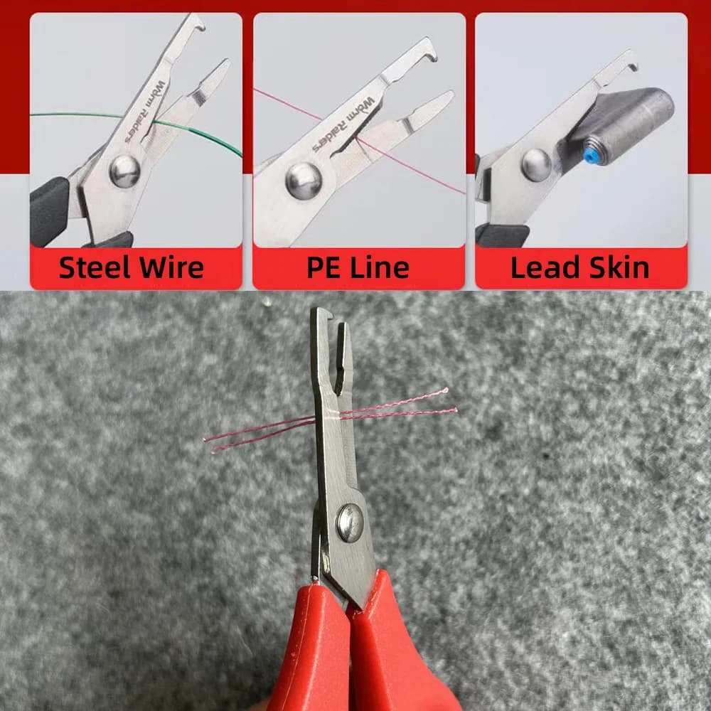 Pince multifonction acier alliage pêche coupe ligne PE extracteur hameçons carpe
