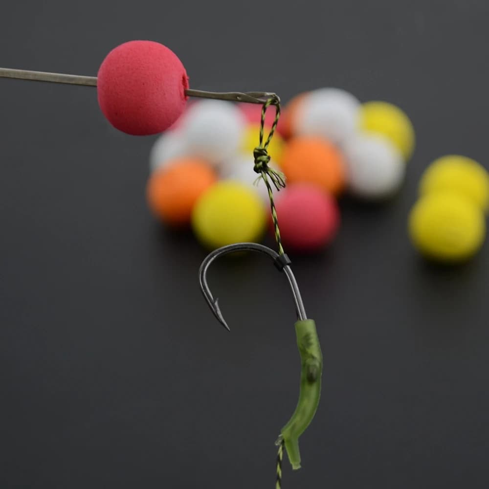Bouillettes pop-up flottantes Hirisi - 12 pièces 12mm 4 couleurs avec perles flottantes pour hair rig