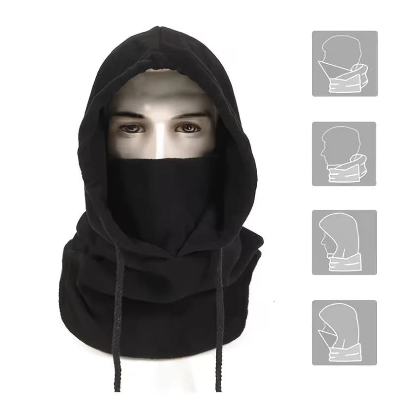 Cagoule hiver masque visage coupe-vent thermique capuche écharpe ski pêche cyclisme sports froid