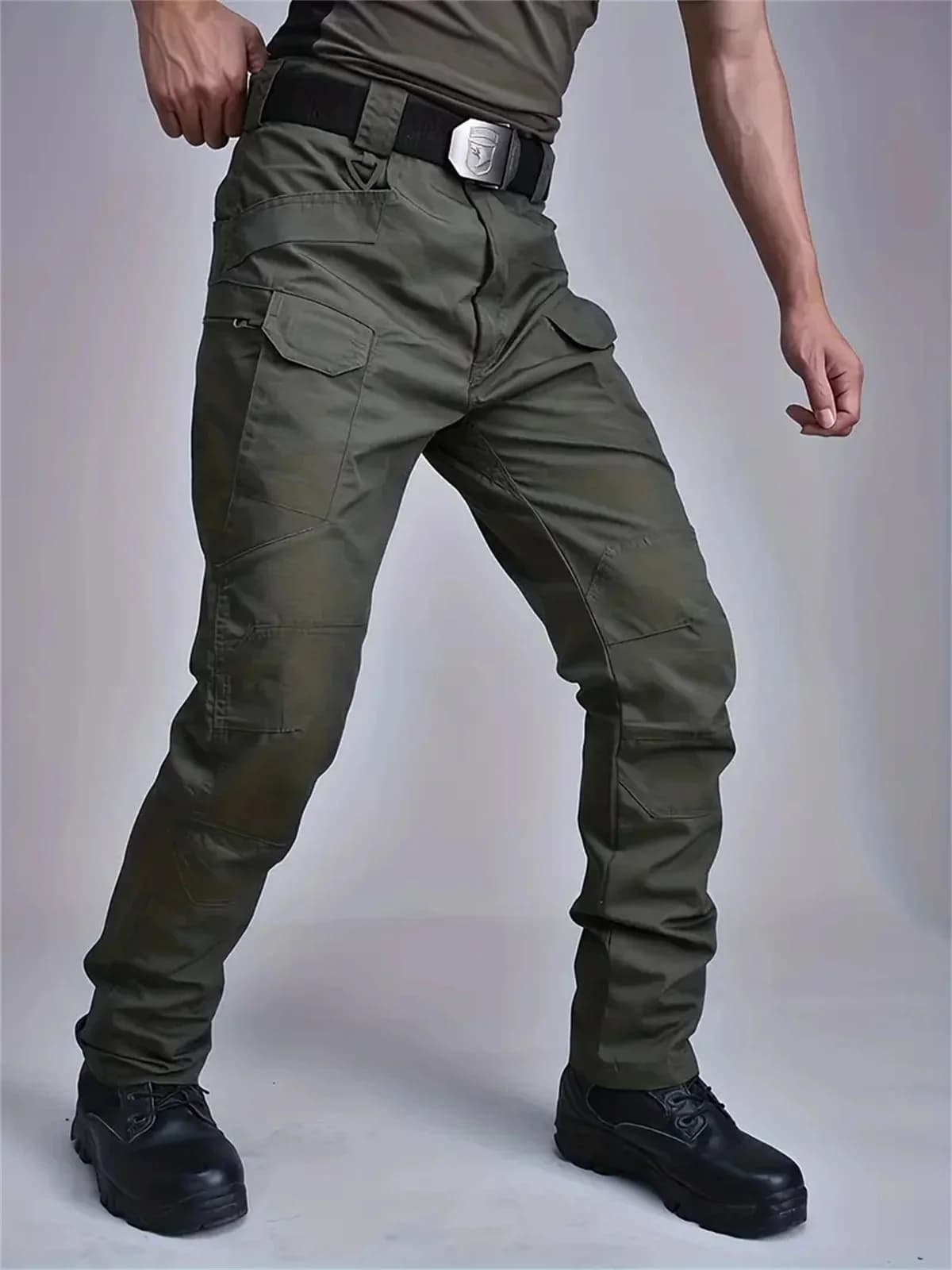 Combinaison de pêche tactique camouflage pour homme - pantalon multi-poches grande taille travail