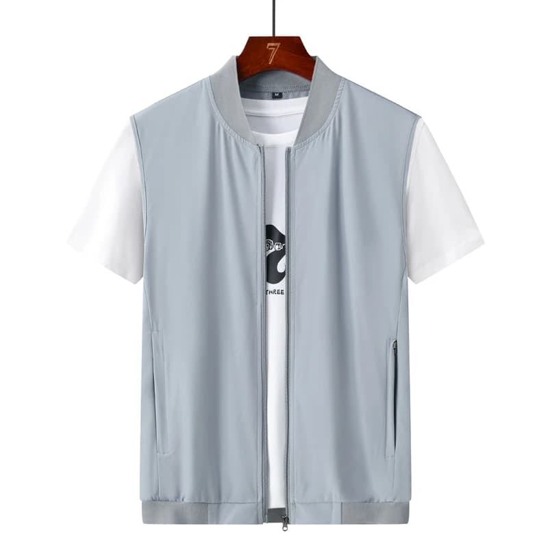 Veste homme pêche sans manches respirante et séchage rapide pour randonnée et sports d'été