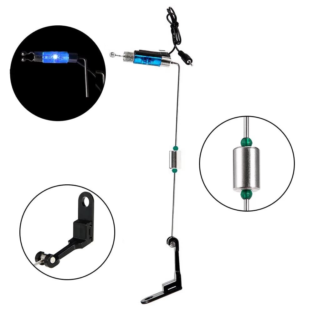 Alarme de touche lumineuse TAKEDO YD01 avec récepteur signal et support 4 couleurs pêche nocturne