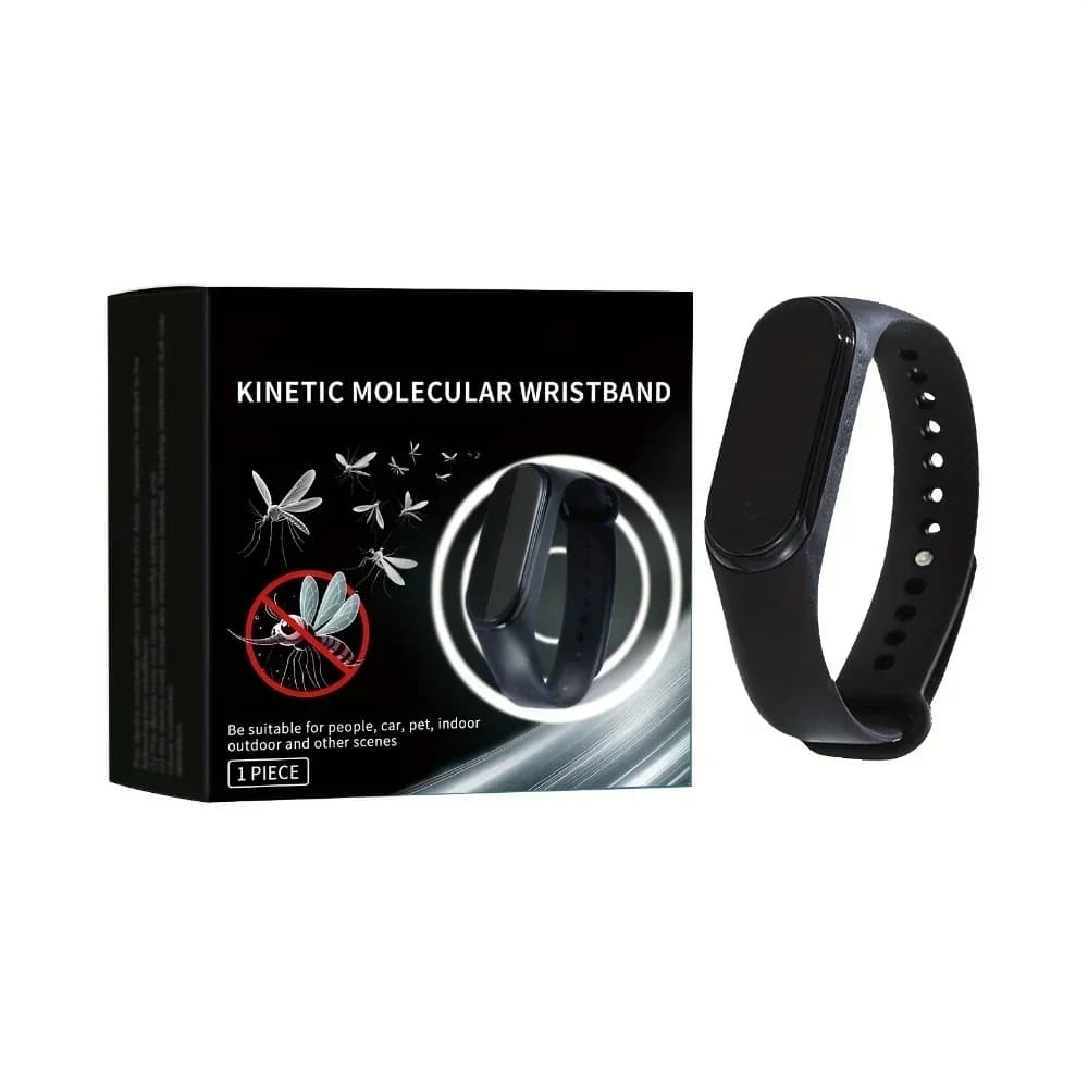 Bracelet anti-moustique unisexe - Répulsif physique et ultrasonique, sans produits chimiques, intérieur/extérieur