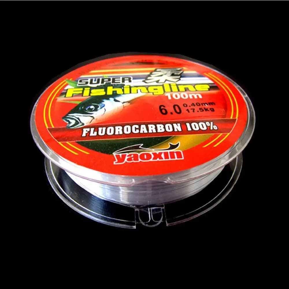 Ligne de pêche fluorocarbone 100m monofilament nylon - 0.8 à 6LB ligne durable pour tous usages