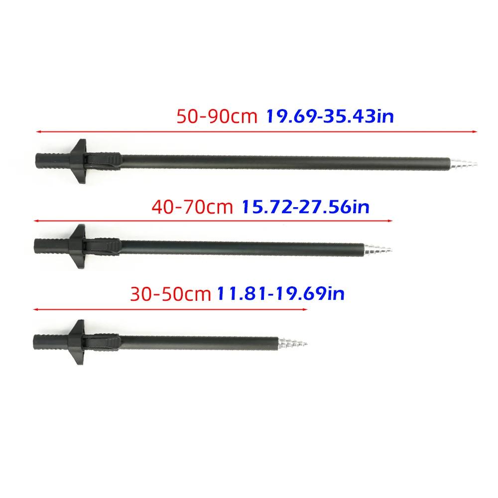 Support de canne télescopique Hirisi en aluminium - Banksticks réglables pour rod pod pêche de la carpe