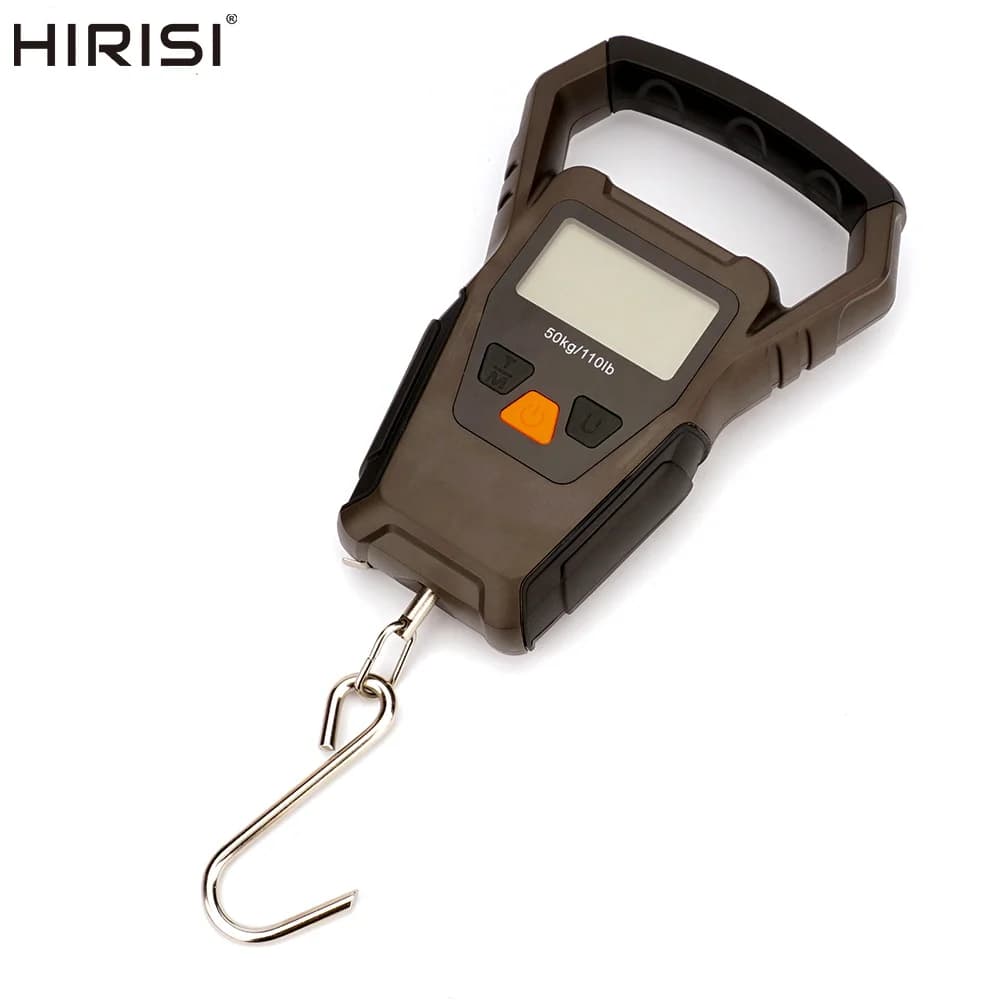 Balance électronique pêche Hirisi 50kg avec rétro-éclairage LCD - pèse-poisson digital portable pour matériel