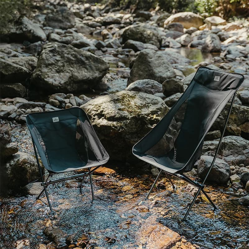 Naturehike L04 fauteuil lune pliant pêche - Chaise camping légère portable résistante 600D alliage aluminium
