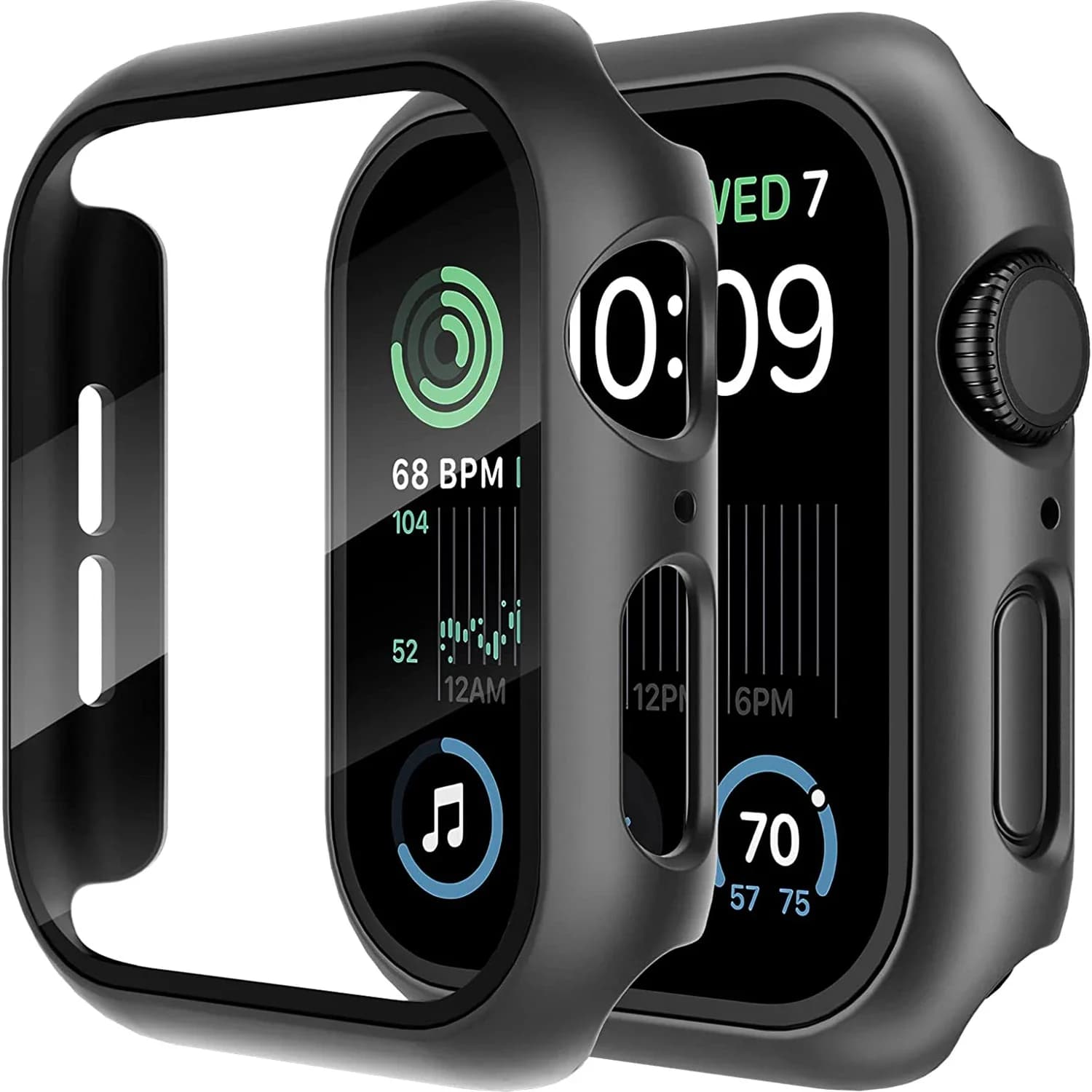Coque et protection verre trempé pour Apple Watch Series 11 10 9 8 7 46mm - iWatch étanche