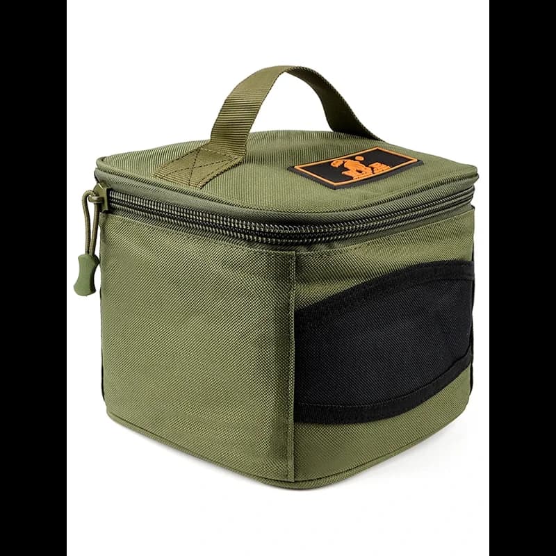 Pochette rangement moulinet pêche universelle tissu Oxford vert durable - Compatible séries 500-10000