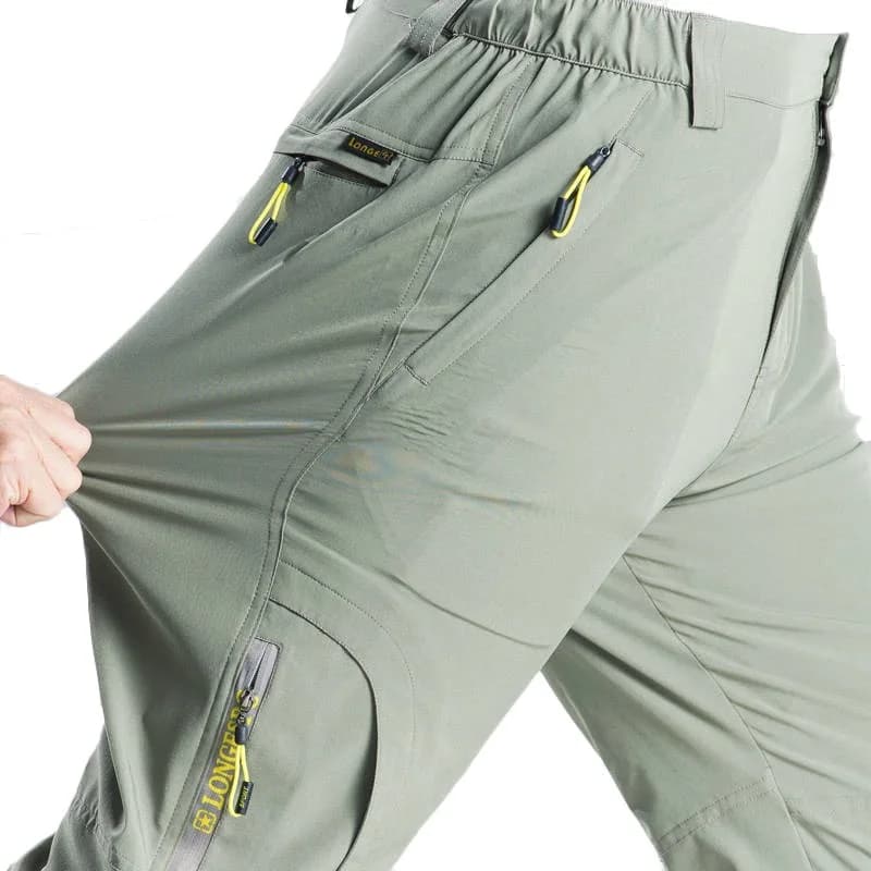 Pantalon randonnée pêche été homme stretch séchage rapide respirant fin cargo