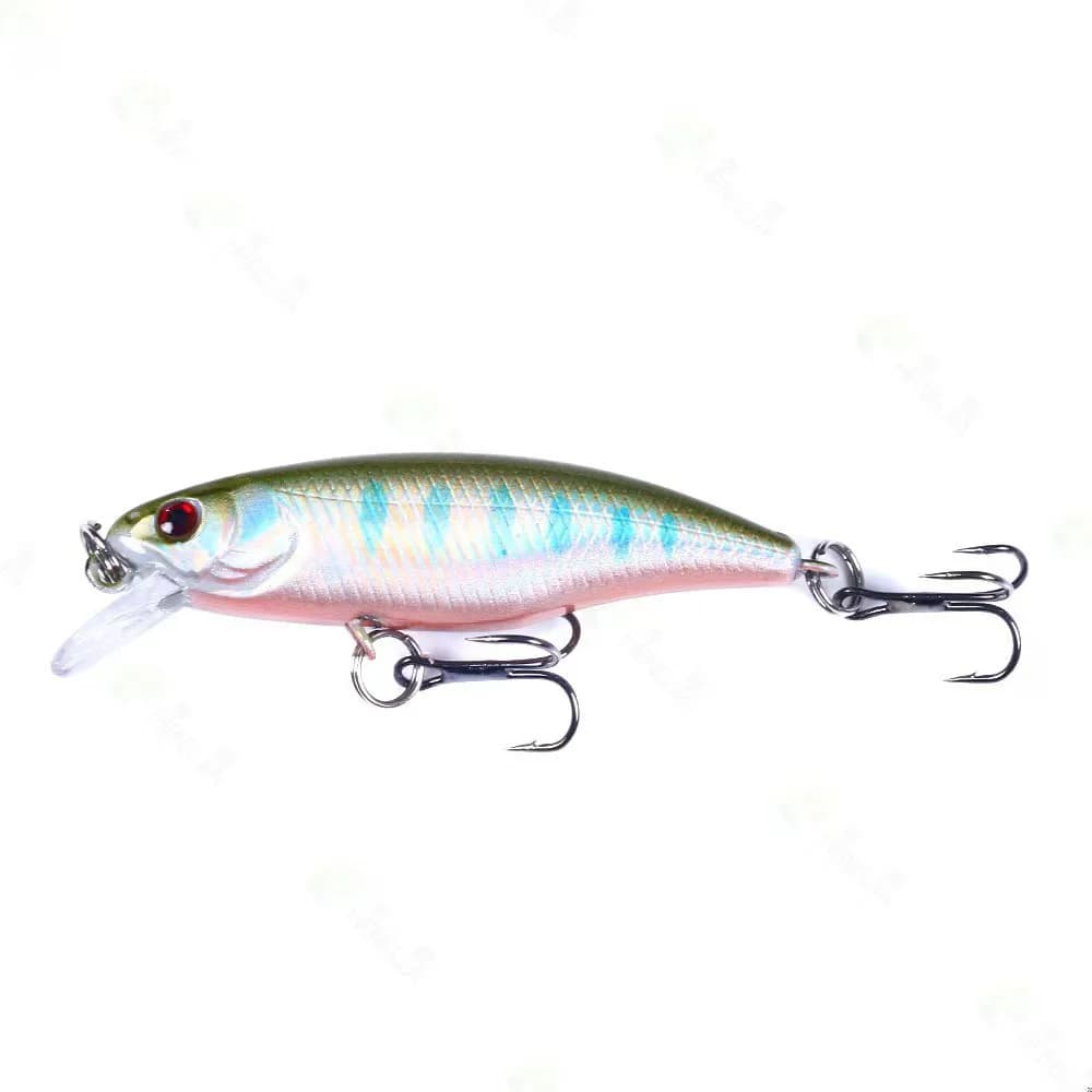 Leurre dur professionnel jerkbait 52mm pour brochet perche, leurre nageur coulant minnow appât carnassier
