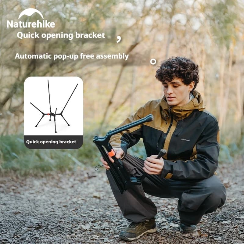 Chaise pliante Naturehike YL01 ultralégère haute charge aluminium 7001 pour pêche camping