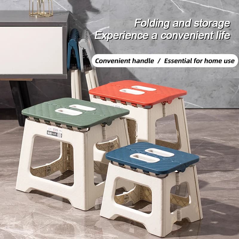Chaise pliante en plastique renforcé MUMUCC - Siège camping pliable portable pour plage et famille