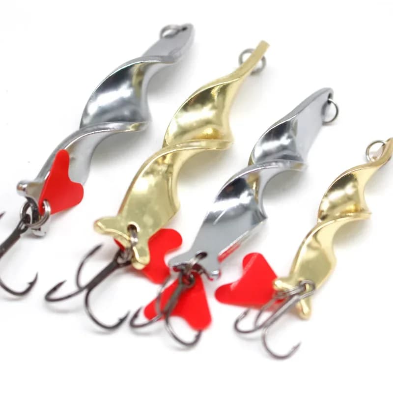 Cuiller tournante 1 pièce 7g à 28g - Leurre métallique spiralé - Cuiller casting longue distance