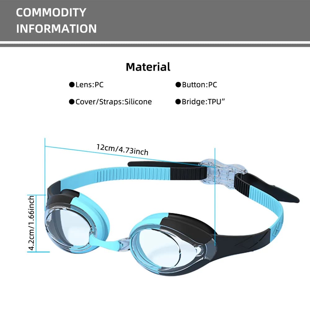 Lunettes natation enfants étanches anti-buée fuites réglage rapide 3-14 ans piscine mer