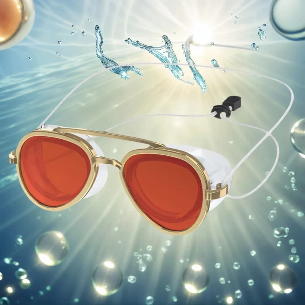 Lunettes de natation rétro pleine vue ajustables anti-buée pour piscine et mer
