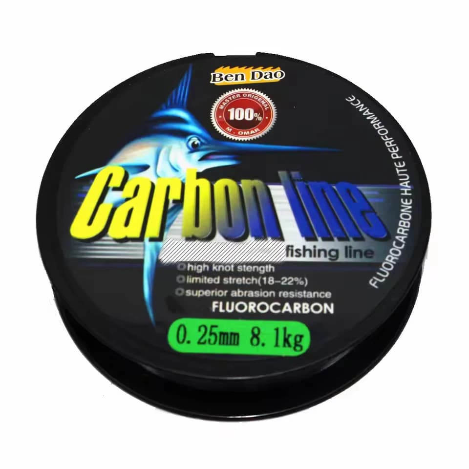 Fil de pêche fluorocarbone japonais super résistant 0.14mm à 0.70mm matériau haute qualité