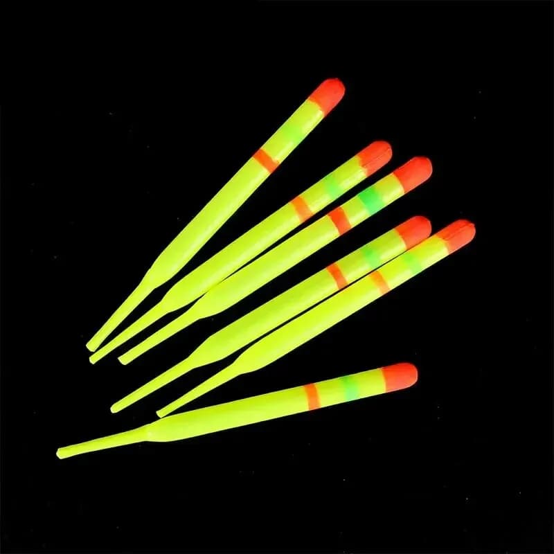 Flotteur de pêche vertical lumineux 15 pièces pour la carpe, appât multifonction avec bâton phosphorescent