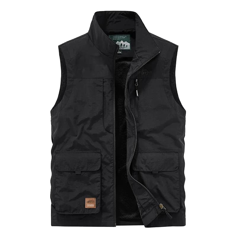 Gilet homme pêche randonnée multi-poches léger style utilitaire décontracté été printemps