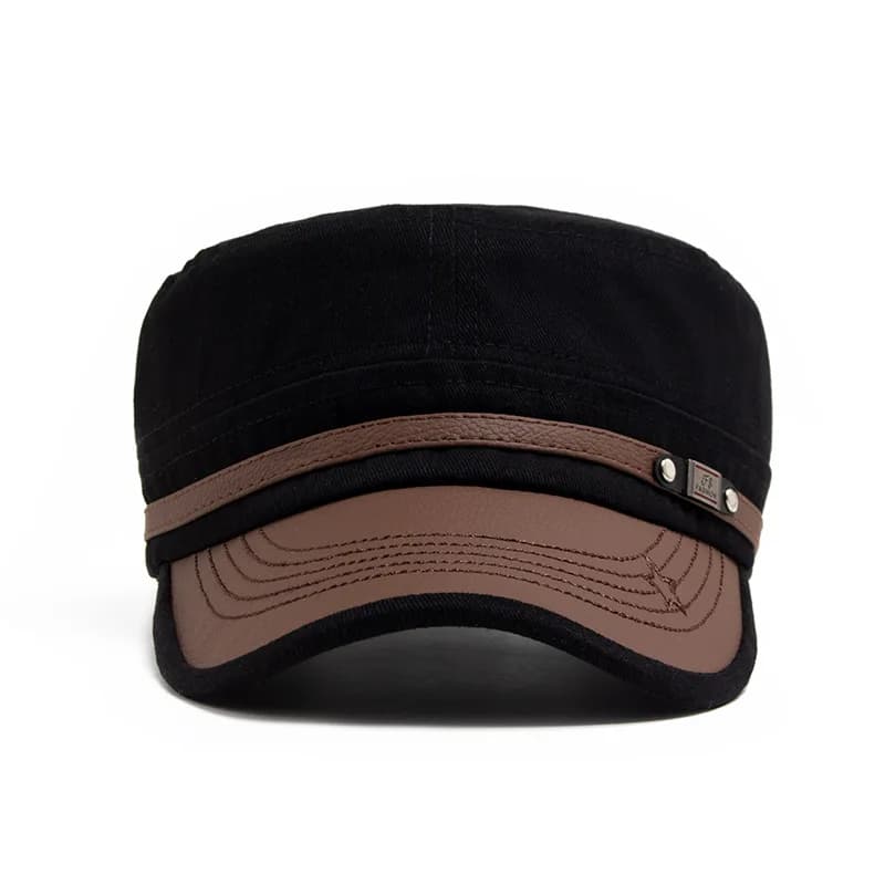 Casquette cadet pêche vintage armée - Homme visière plate coton été automne unisexe
