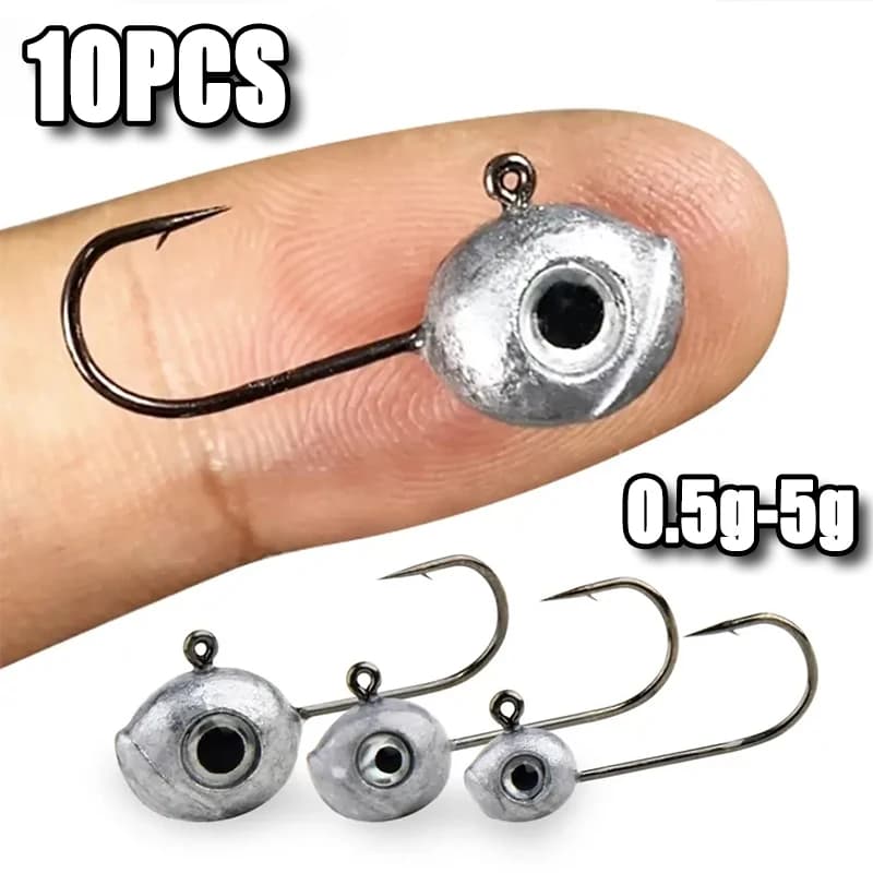 Hameçon plombé leurre souple ultra léger 0.5g à 5g pour pêche de la perche et carnassiers