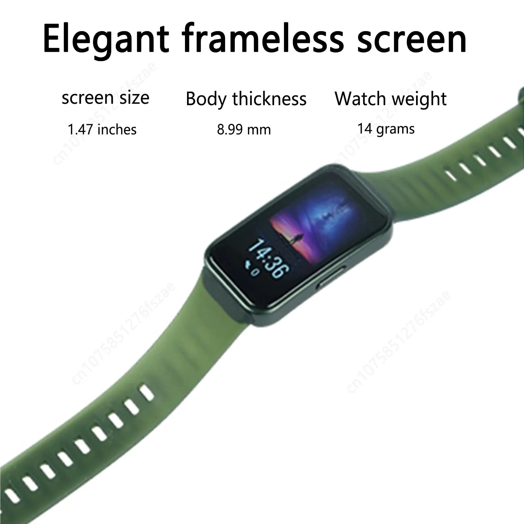 Bracelet connecté HUAWEI Band 8 original - Écran AMOLED 1.47", SpO2 24h, autonomie 2 semaines smartband