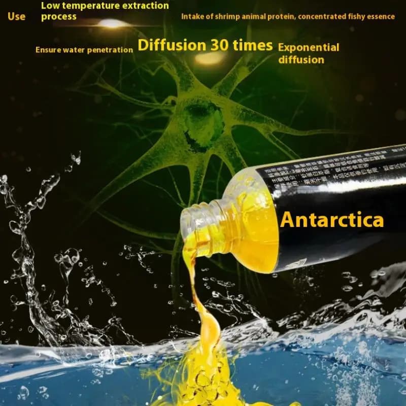 Attractant carpe krill antarctique huile crevette - concentré protéiné pour amorçage pêche