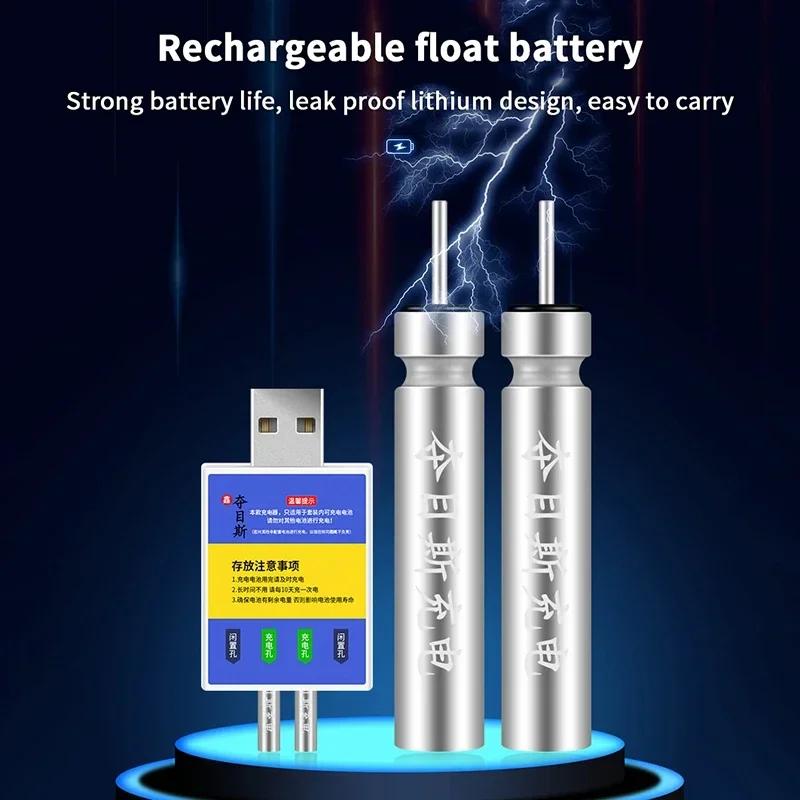 Batterie rechargeable CR425 avec chargeur USB pour alarmes de pêche - Accessoire charge pour indicateurs de touche