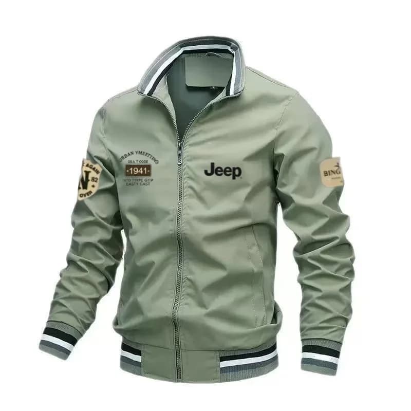 Veste casual Jeep haute qualité col montant pour pêche printemps automne sorties outdoor camping