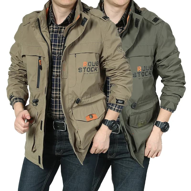Coupe-vent tactique homme imperméable - Veste légère pour pêche sportive et escalade