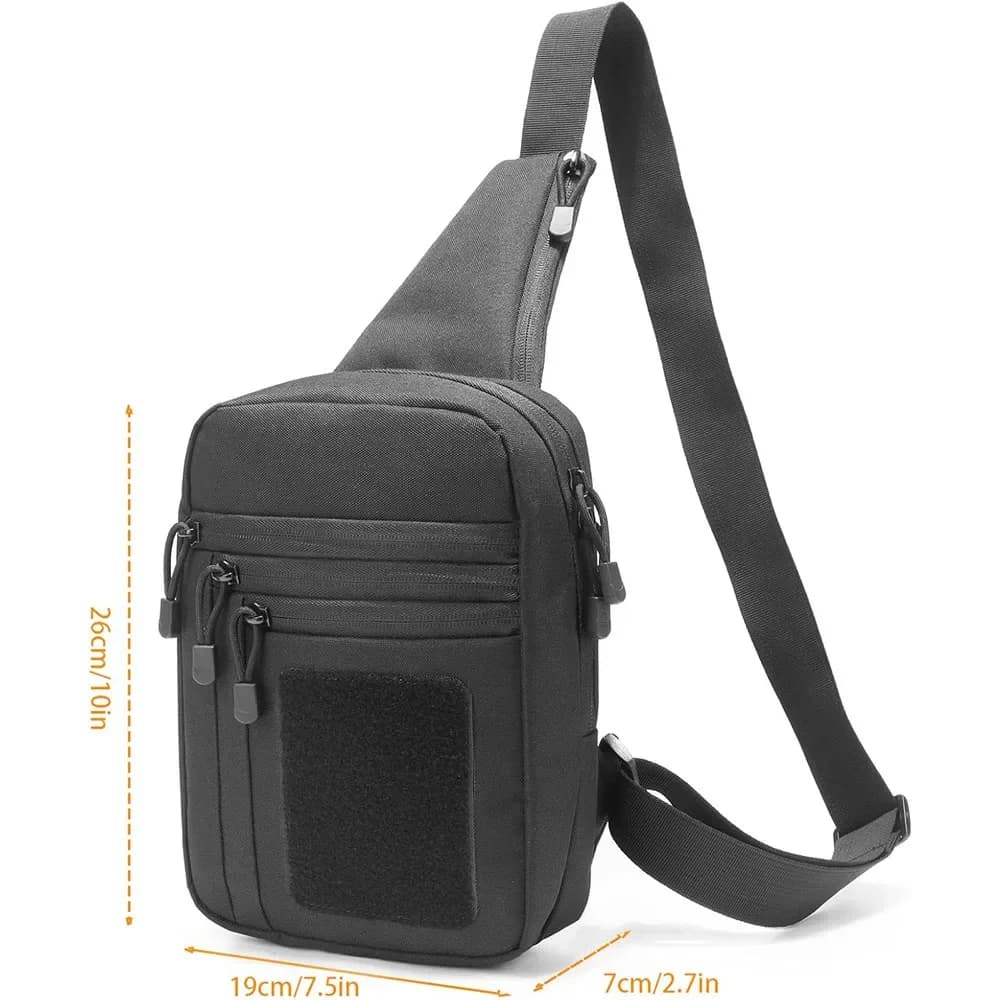 Sac bandoulière étanche chasse pêche holster pistolet dissimulé multifonction porté poitrine crossbody