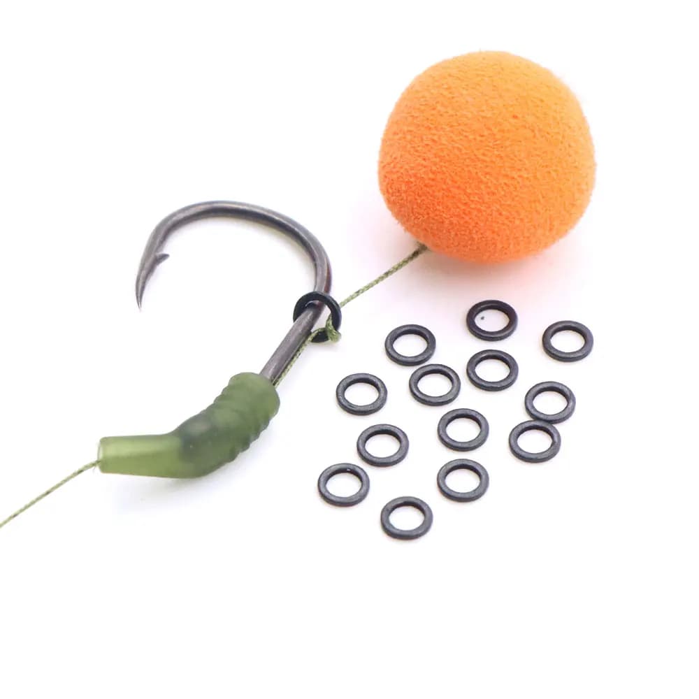 50 anneaux tournants pour montage chod rig avec appâts pop up et boilies - accessoires carpe