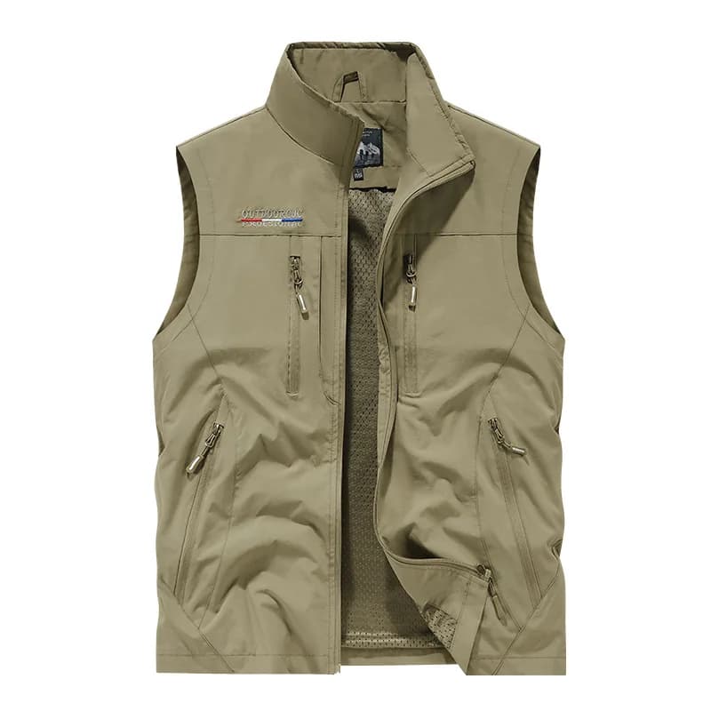 Veste capuche fonctionnelle imperméable séchage rapide multi-poches pêche extérieur automne hiver homme