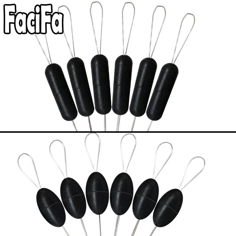 60 pièces 10 groupes flotteurs pêche silicone caoutchouc space bean anti-emmêlement résistance ligne